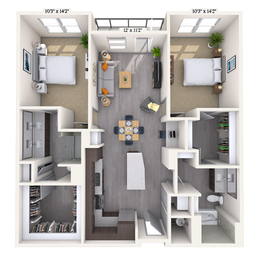 Floorplan image of unit 520