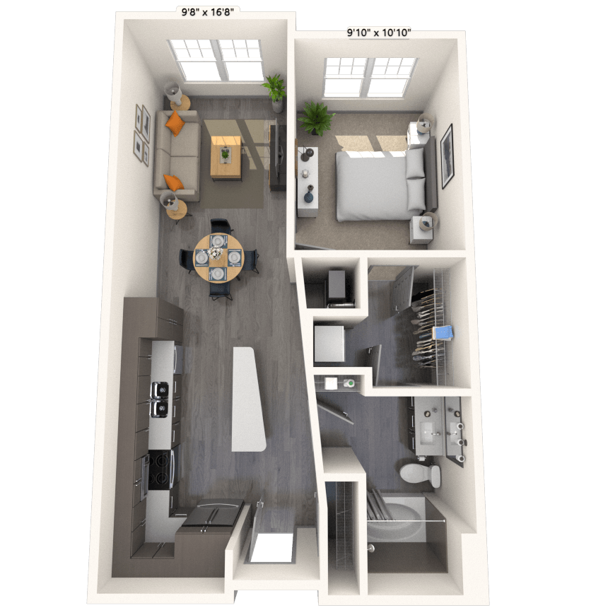 Floorplan image of unit 559