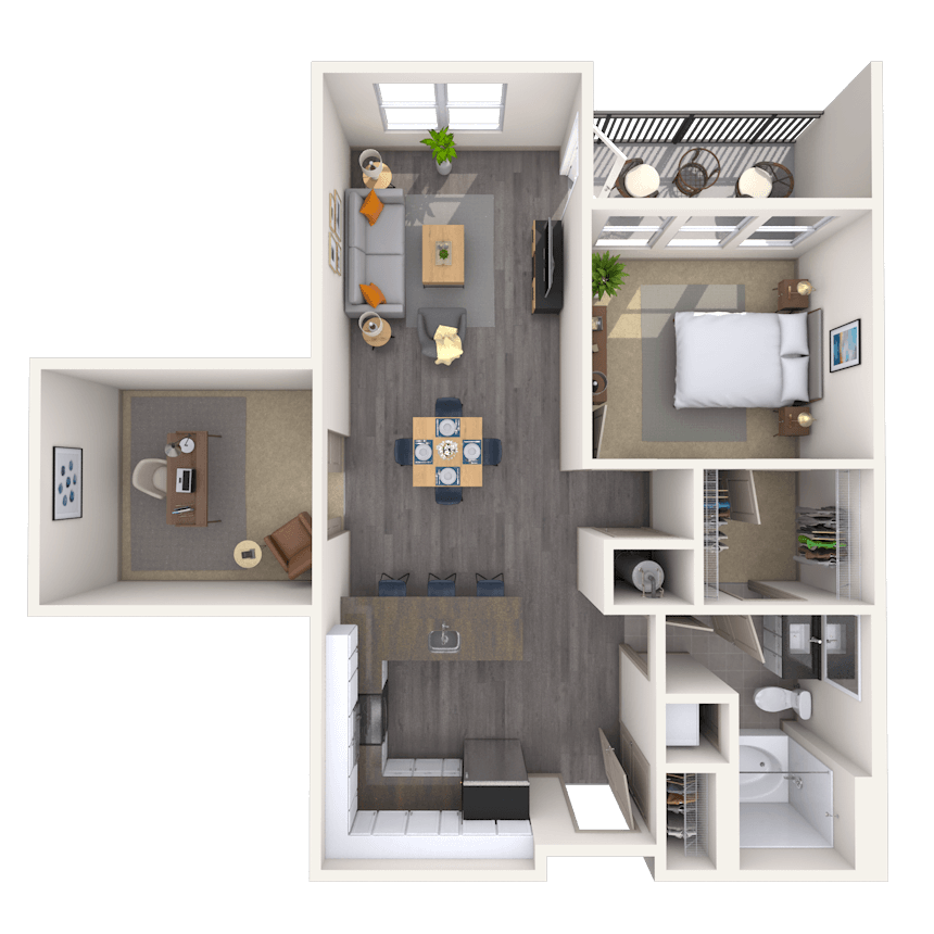 Floorplan image of unit 202