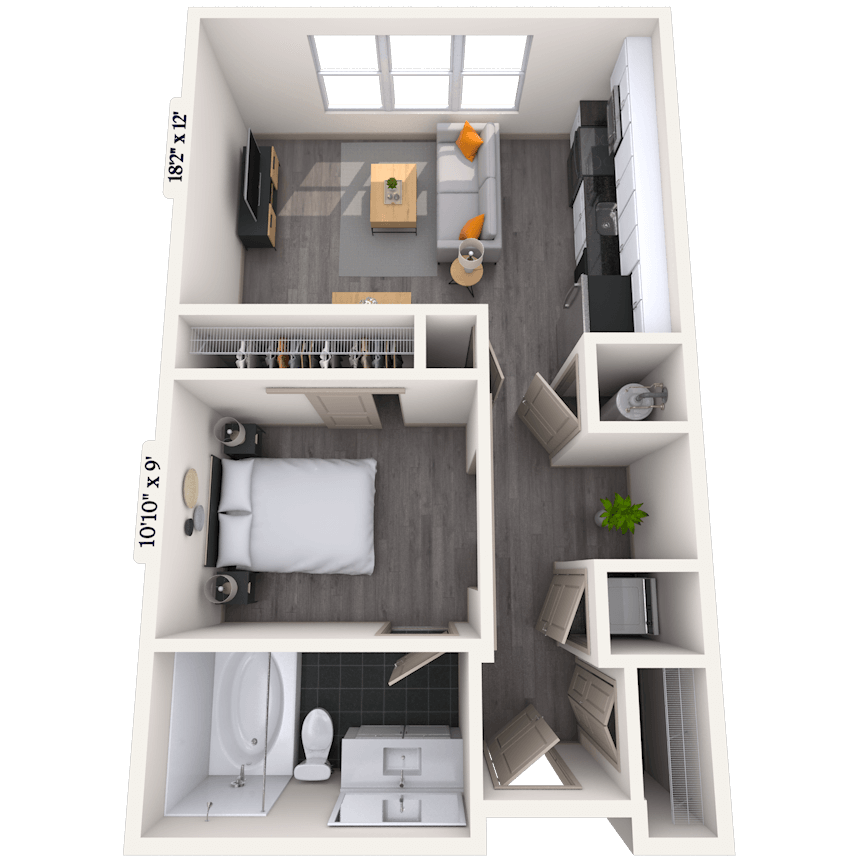 Floorplan image of unit 450