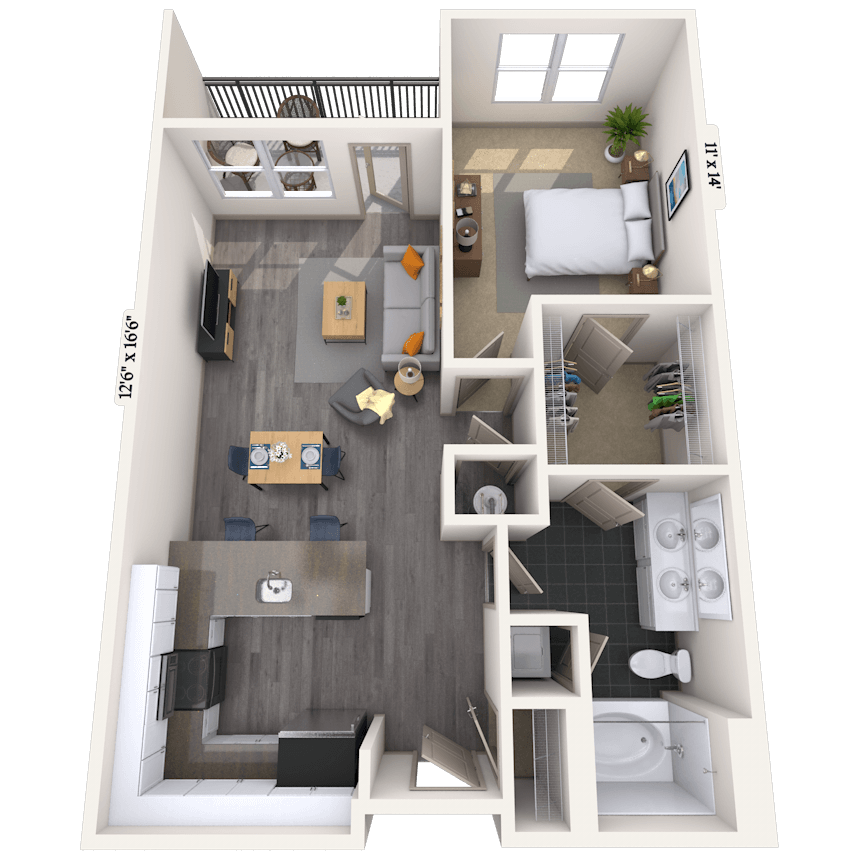 Floorplan image of unit 592