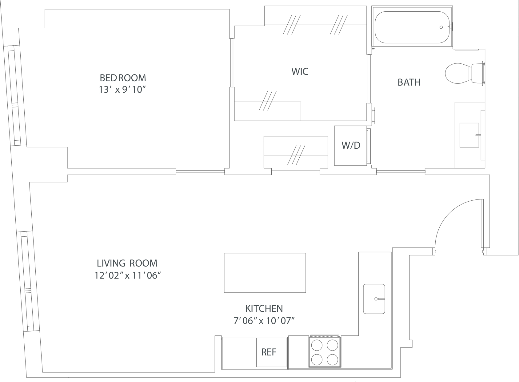 Luxury Apartment Floor Plans Boston Apartments The Harlo