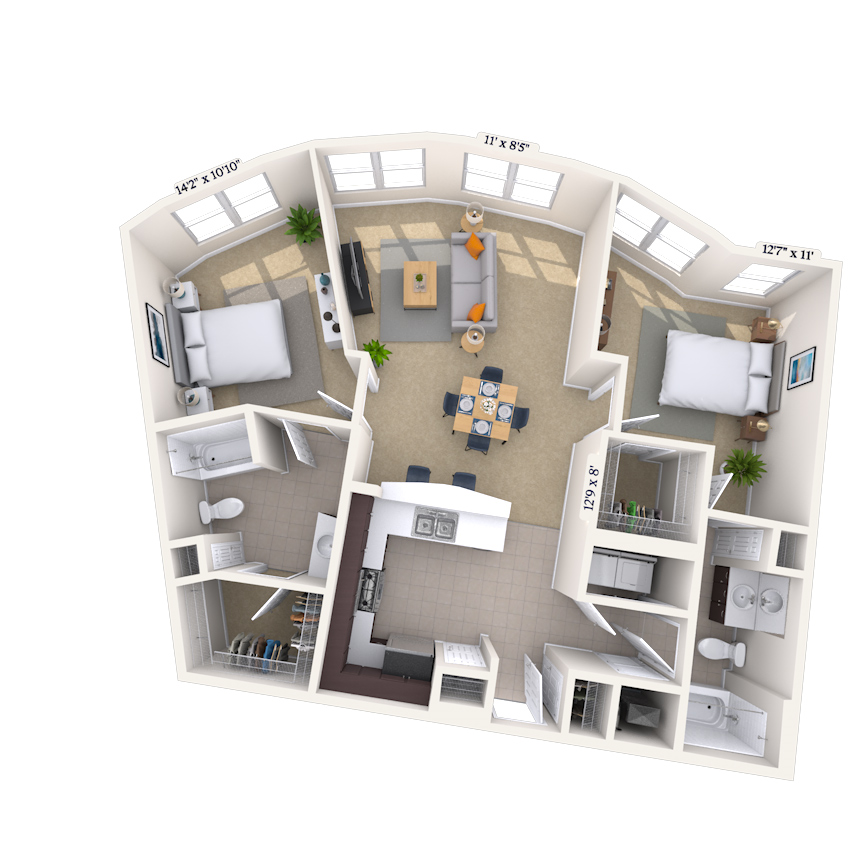Floorplan image of unit 011601