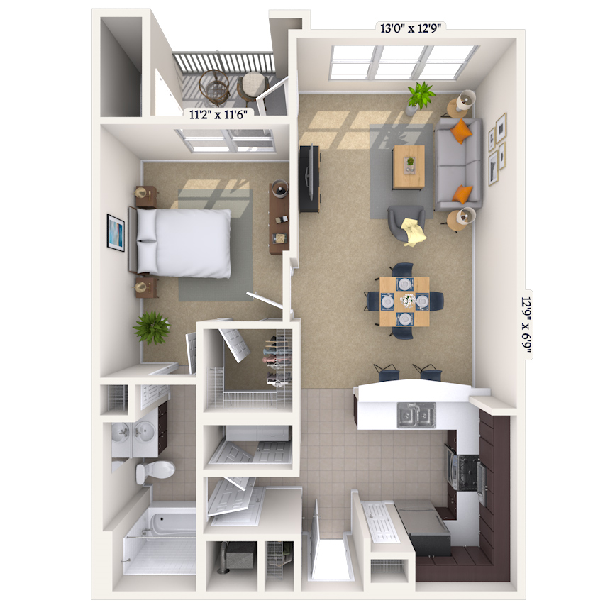 Floorplan image of unit 021717