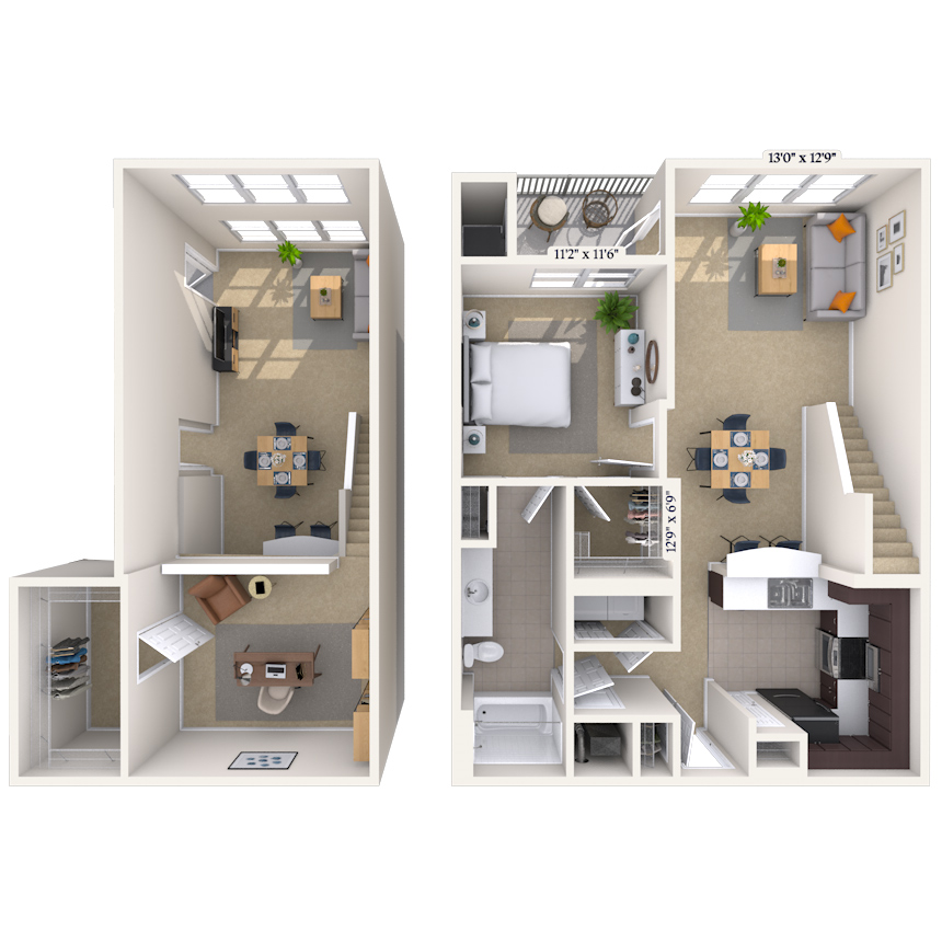 Floorplan image of unit 021812