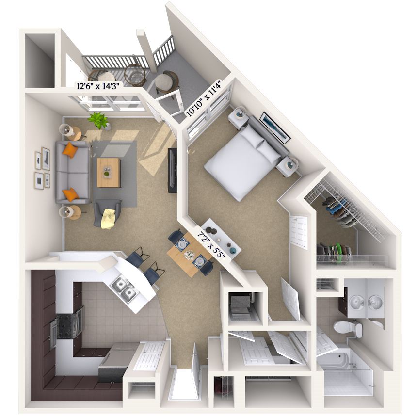 Floorplan image of unit 032512
