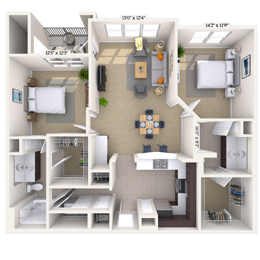 Floorplan image of unit 042320