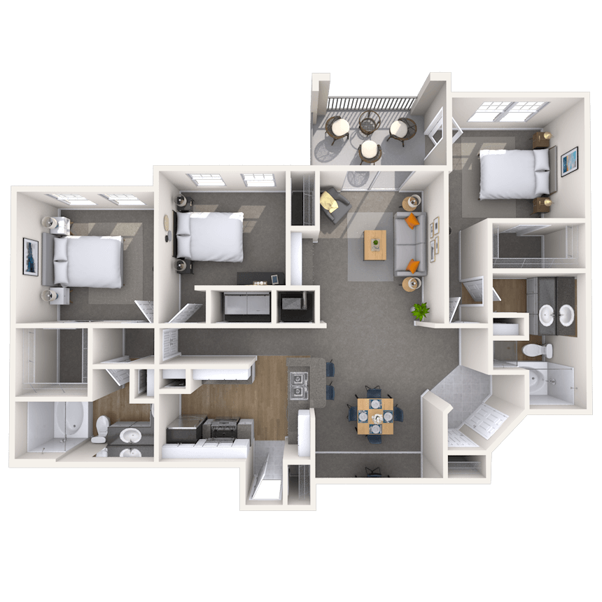 Floorplan image of unit 099305