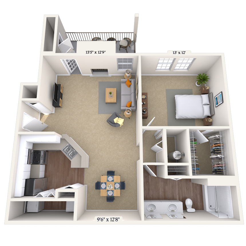Floorplan image of unit 010423