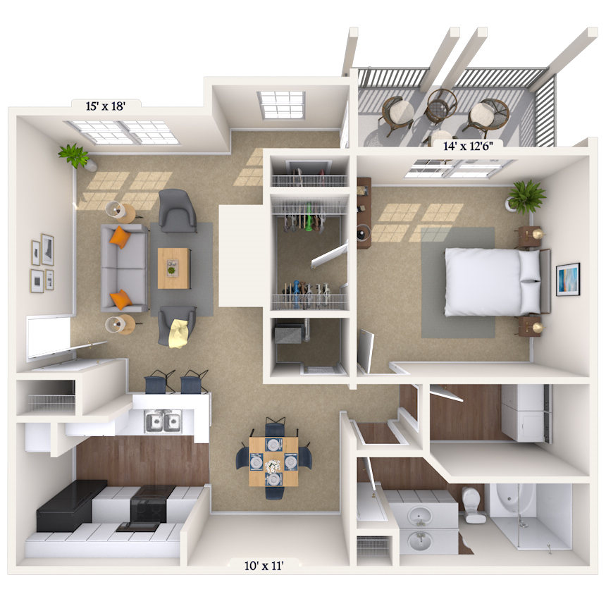 Floorplan image of unit 011621
