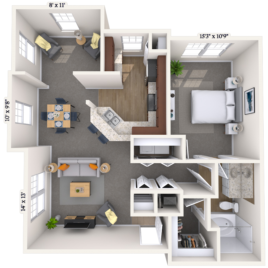 Floorplan image of unit 04426