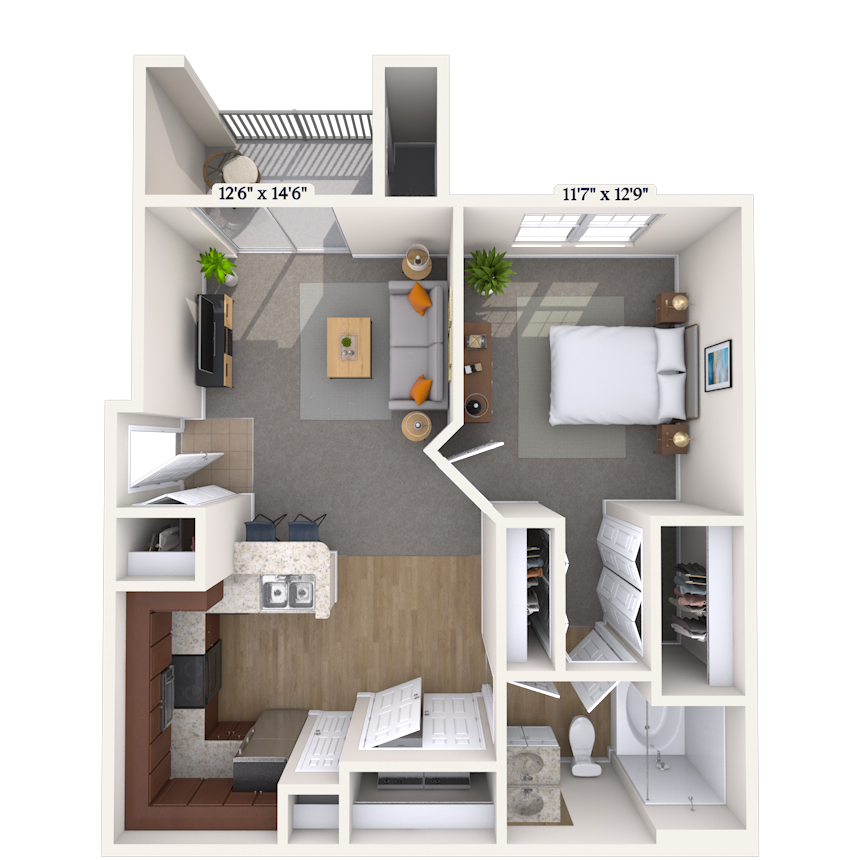 Floorplan image of unit 111116