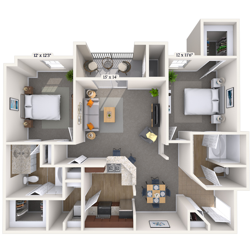 Floorplan image of unit 131328