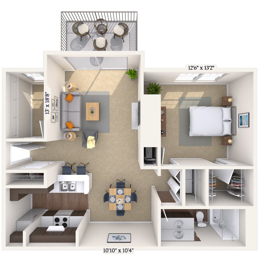 Floorplan image of unit 014305
