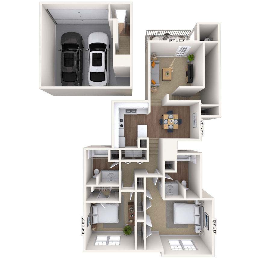 Floorplan image of unit 05502