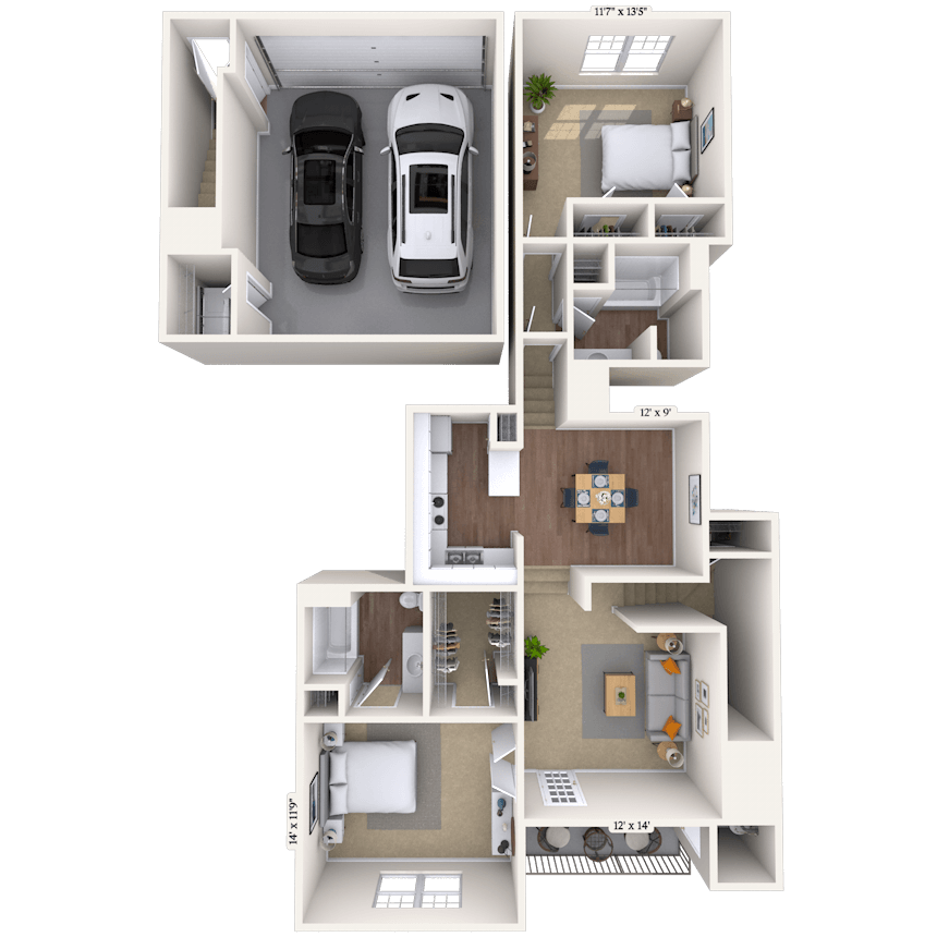 Floorplan image of unit 02201