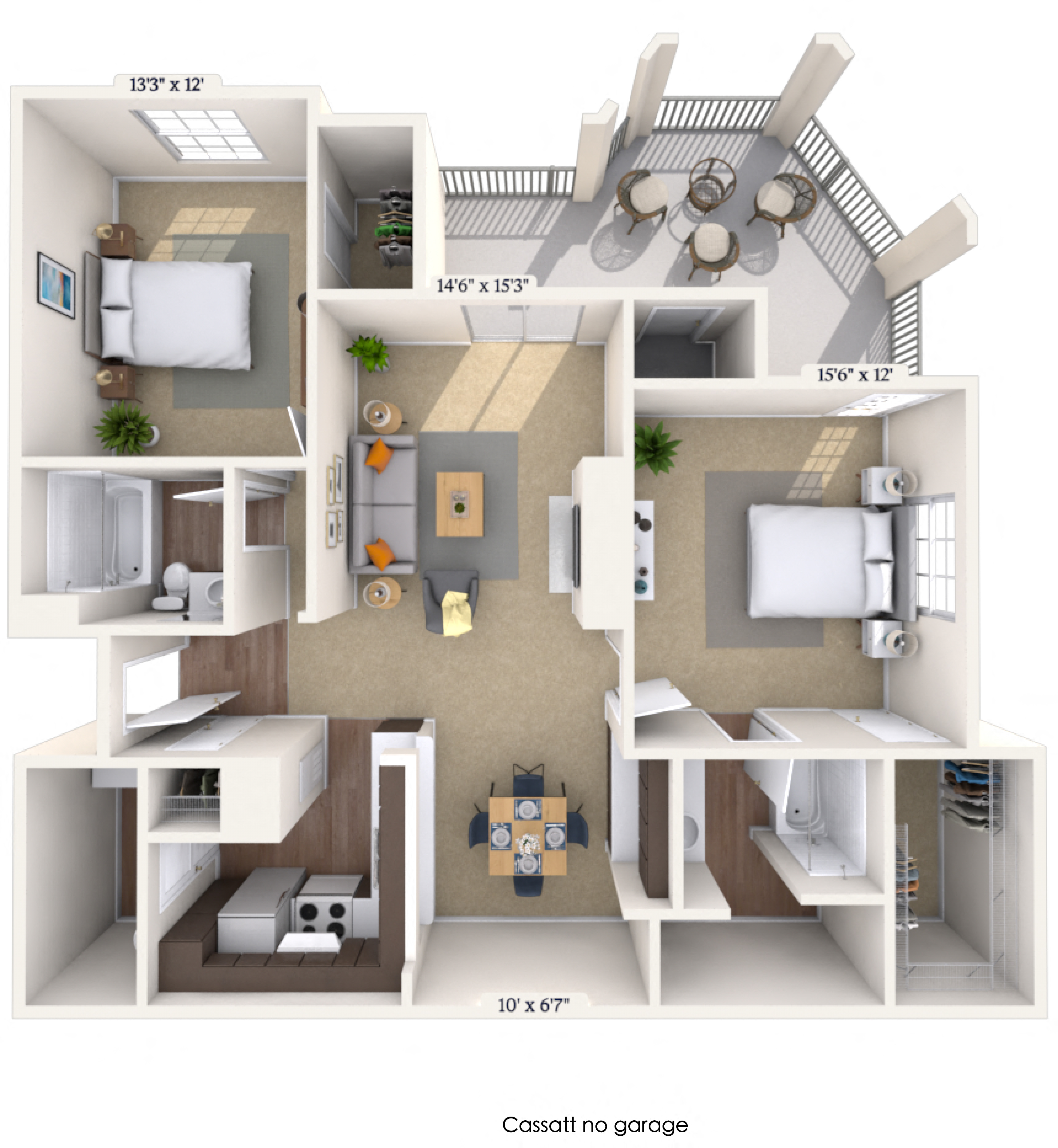 2 Bedroom Apartment – 1655 Centerview Drive #070734, Duluth, GA 30096