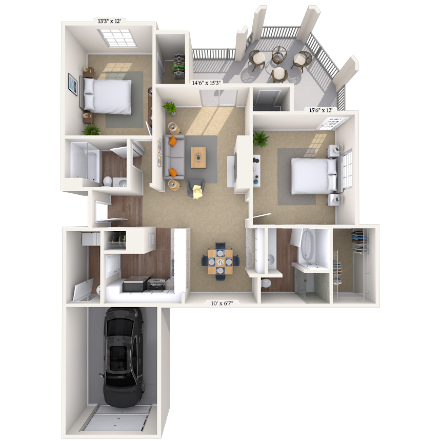 Floorplan image of unit 070718