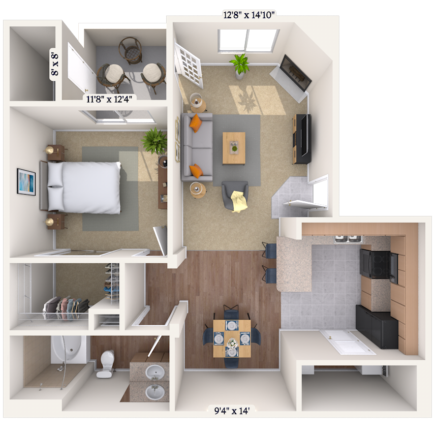 Floorplan image of unit 202078