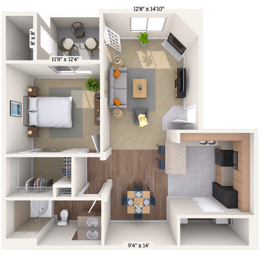 Floorplan image of unit 303092