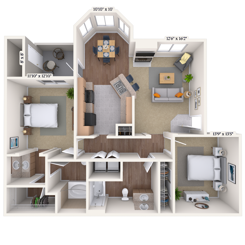 Floorplan image of unit 303097
