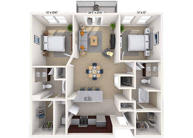 Floorplan image of unit 06-2436