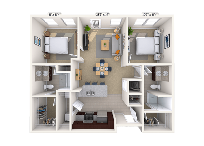 Floorplan image of unit 06-3352