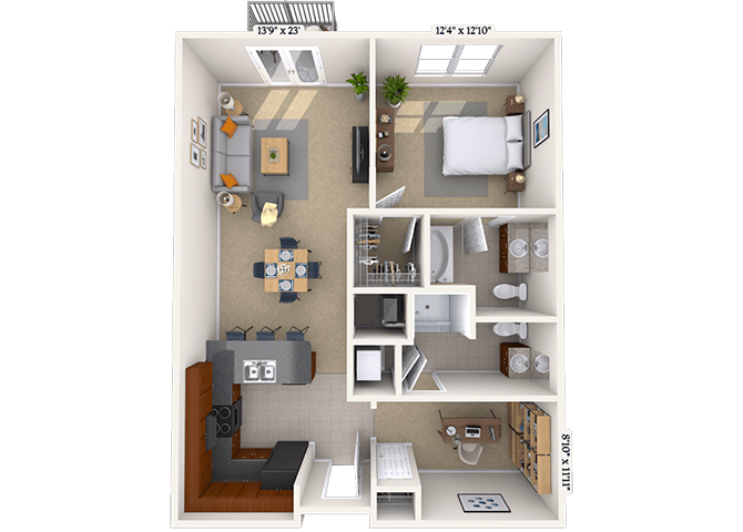 Floorplan image of unit 05-5434
