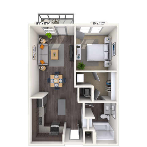 Floorplan image of unit 1138