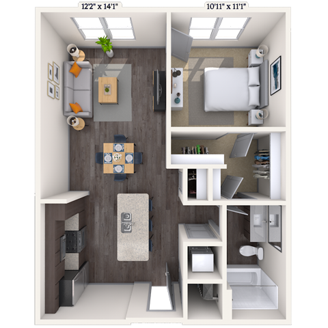Floorplan image of unit 2314