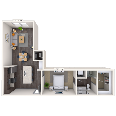 Floorplan image of unit 2422