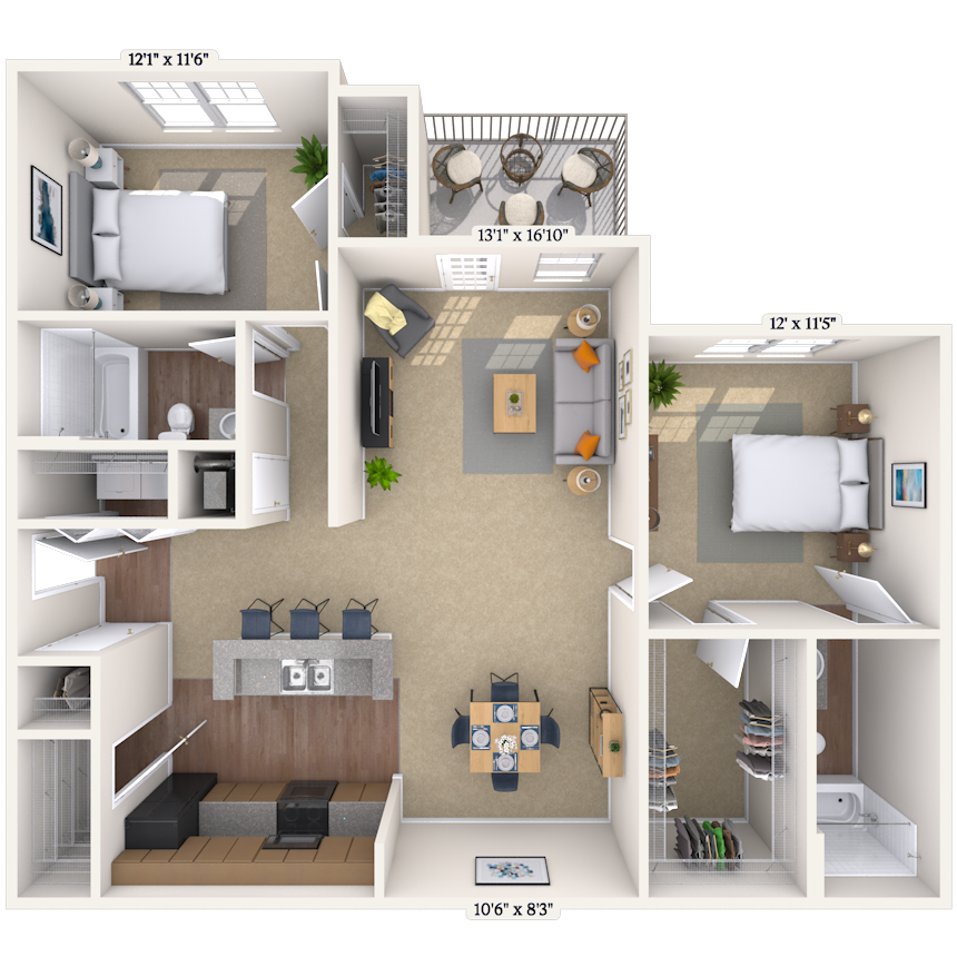 Floorplan image of unit 181811