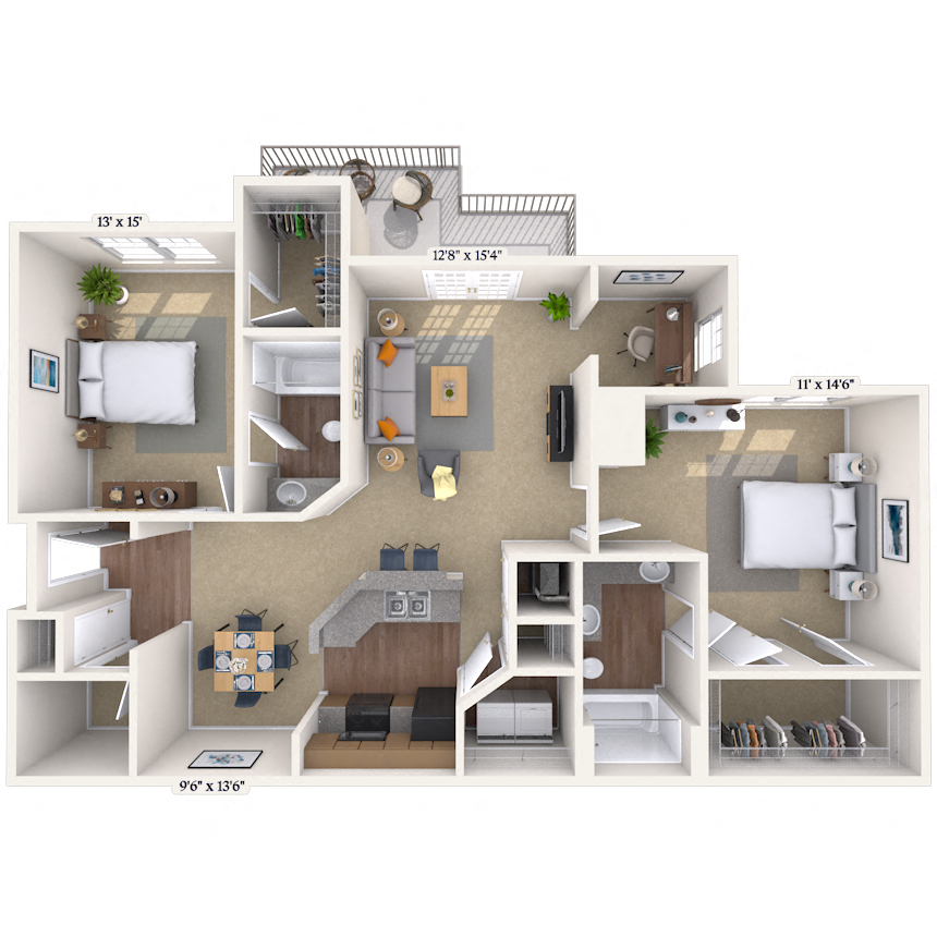 Floorplan image of unit 010117