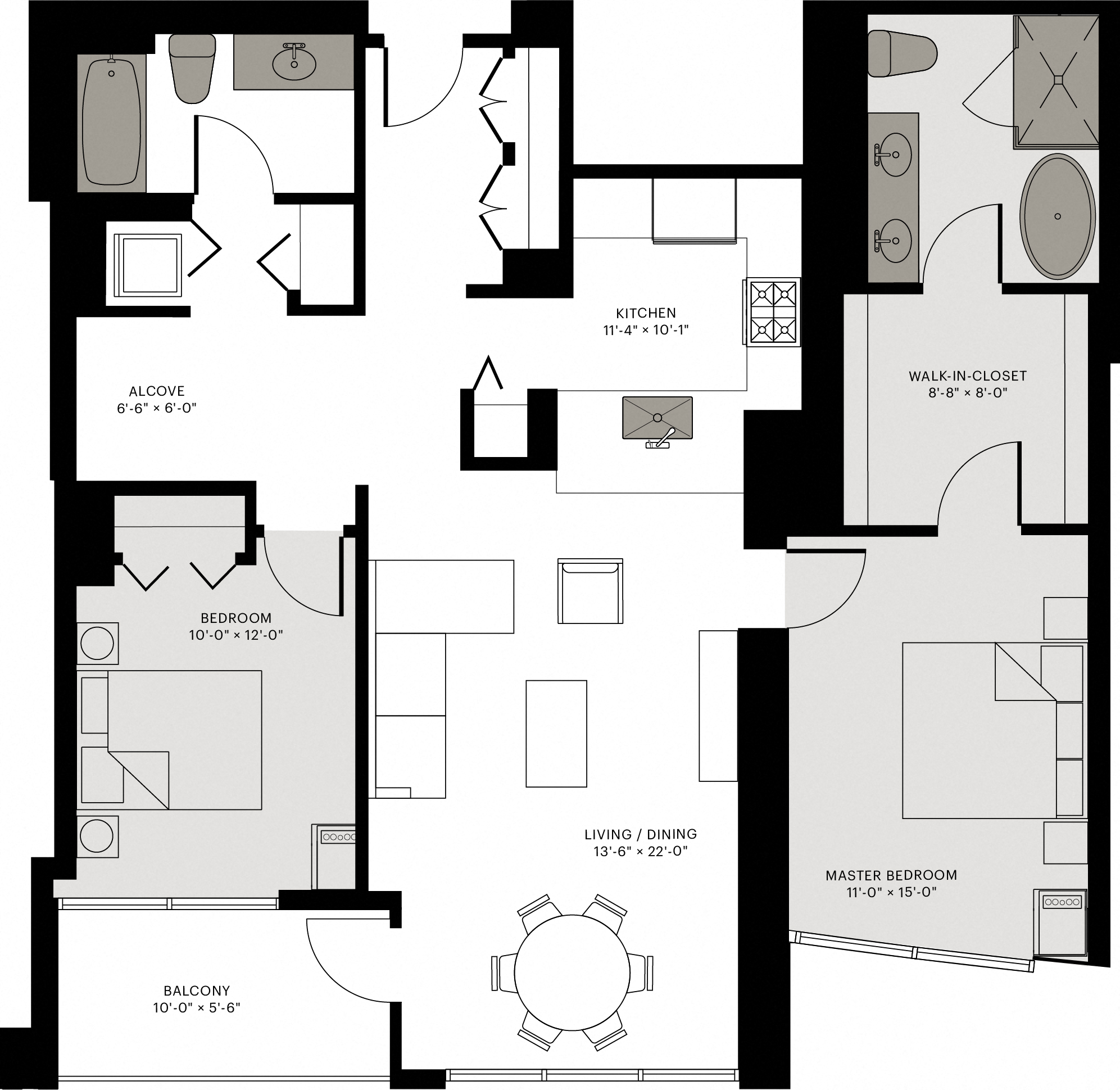 View Unit 2303 Floor Plan Gold Coast Apartment Floor