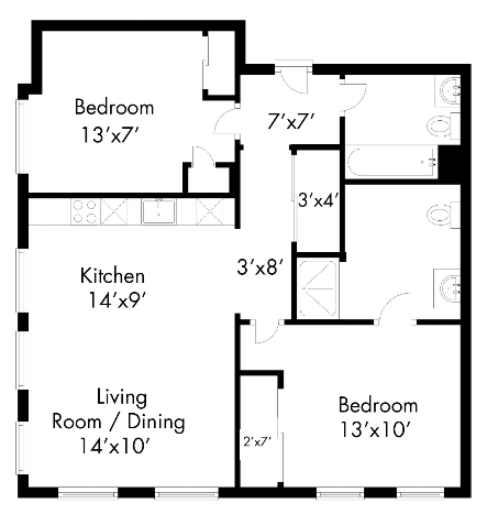 Christopher (2 bed 2 bath)