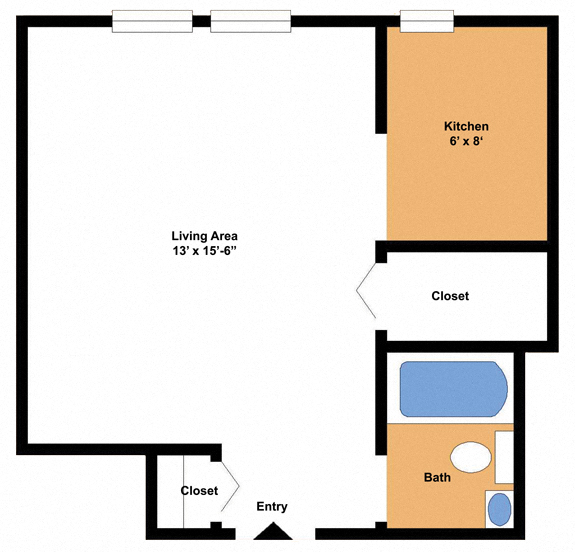 Floor Plans for Parkside Apartments located in
