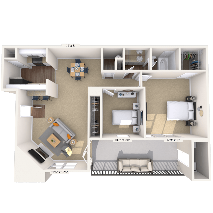 Floorplan image of unit 202080