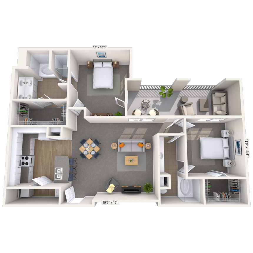 Floorplan image of unit 01462