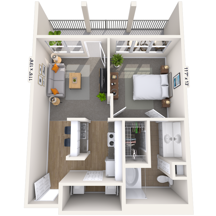 Floorplan image of unit 01466