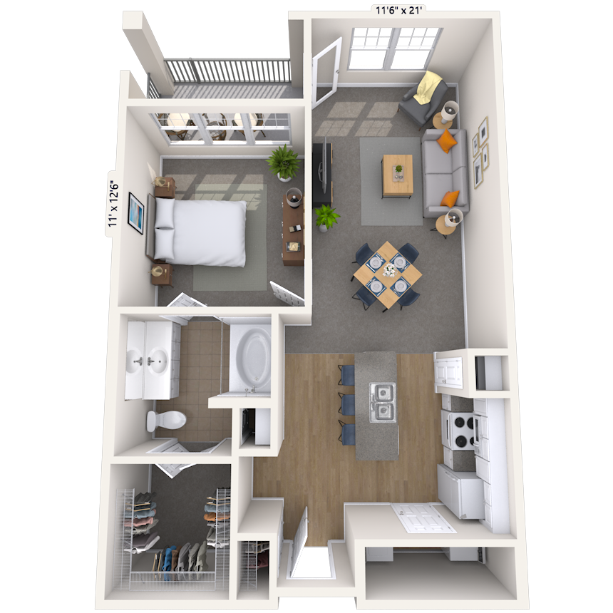 Floorplan image of unit 01429