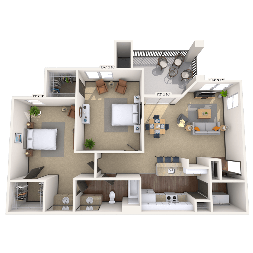 Floorplan image of unit 252528