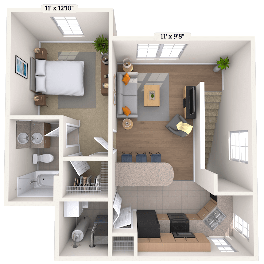 Floorplan image of unit 025131