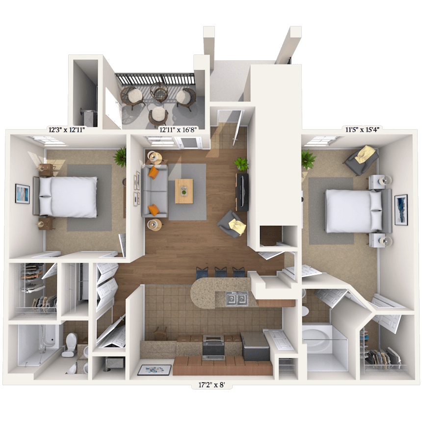 Floorplan image of unit 0111102