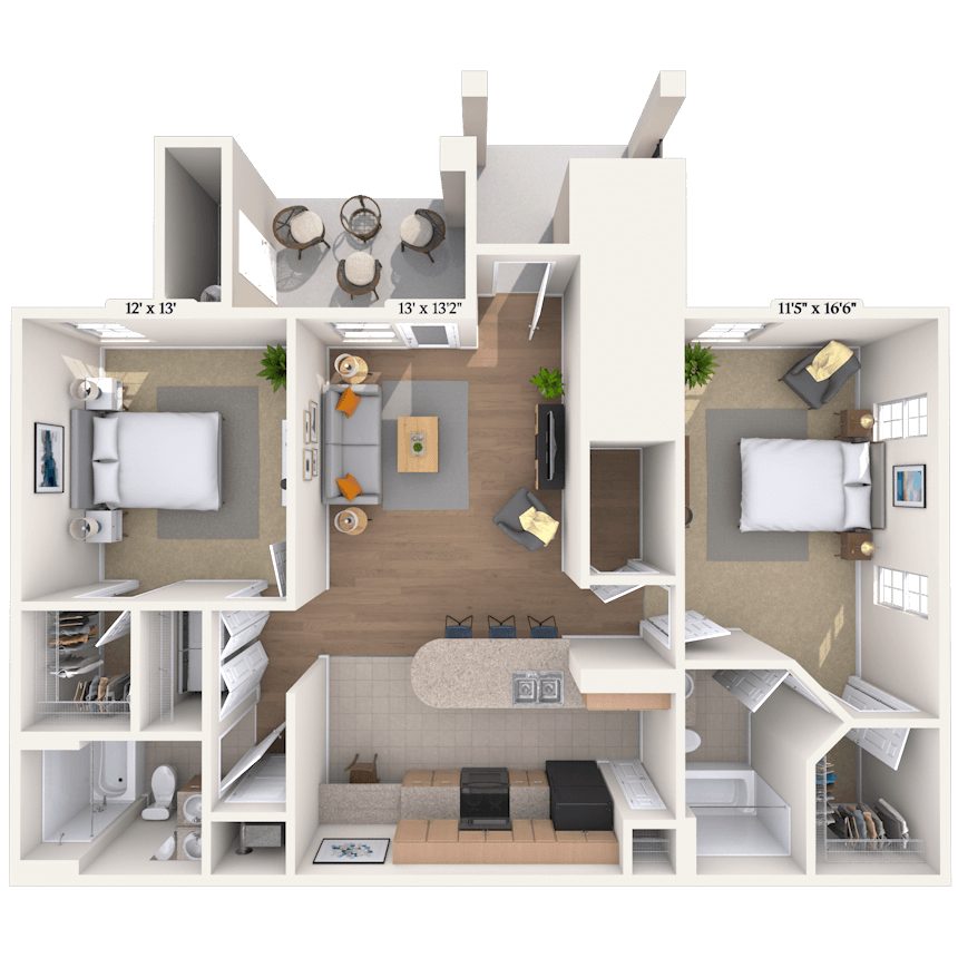 Floorplan image of unit 021104