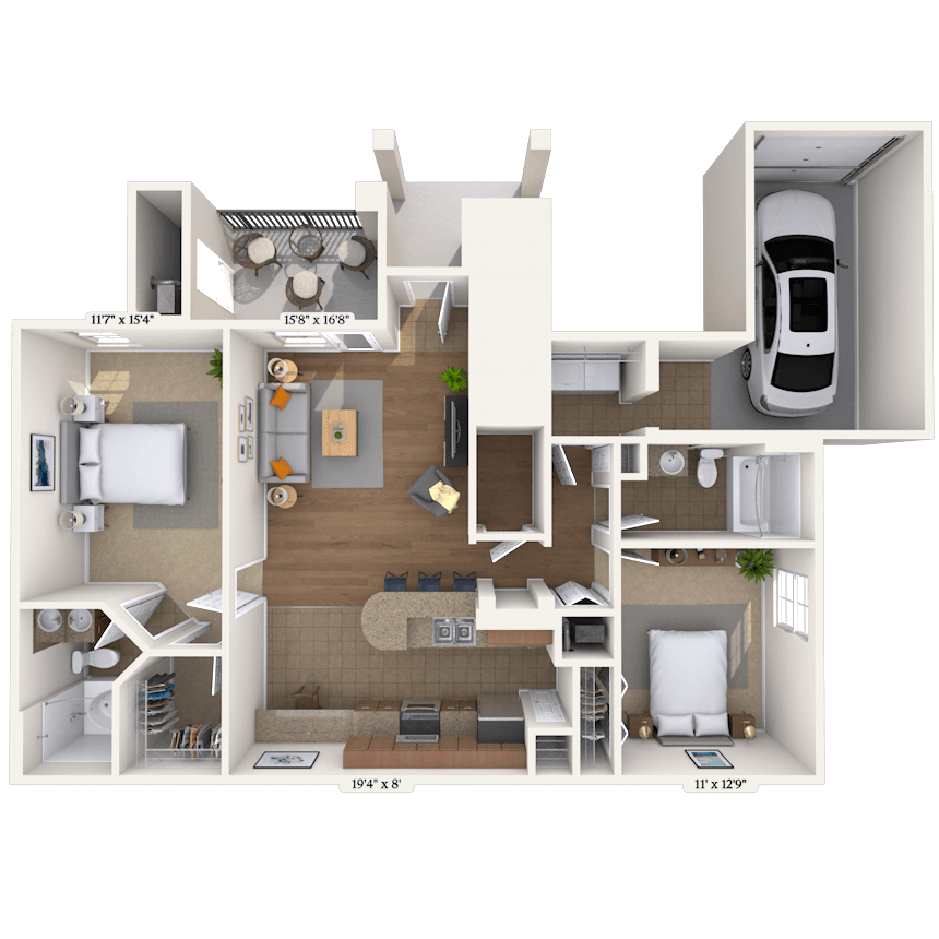 Floorplan image of unit 0106101