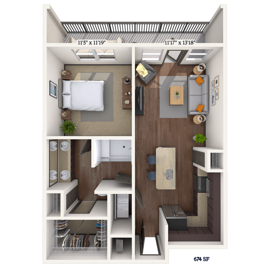 Floorplan image of unit II 13310