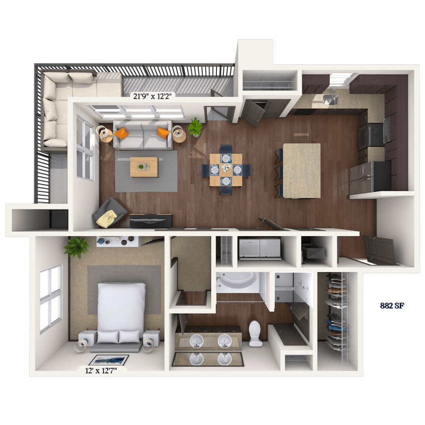 Floorplan image of unit II 16101