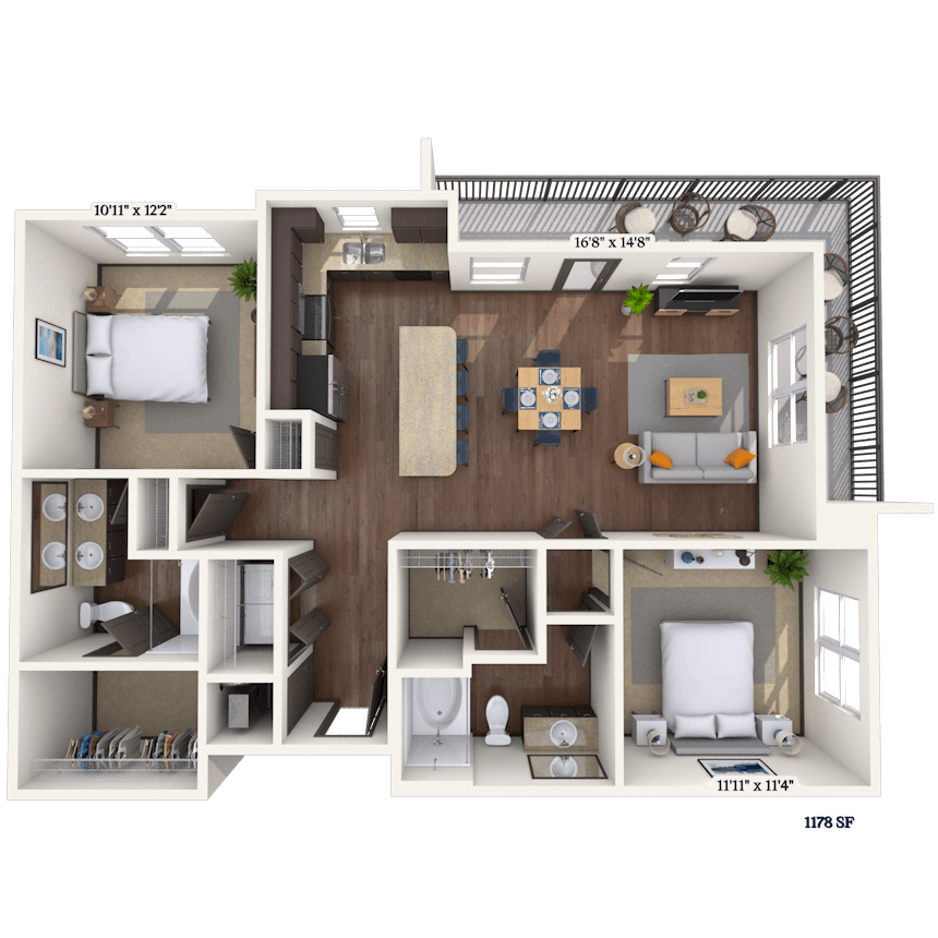 Floorplan image of unit 3101