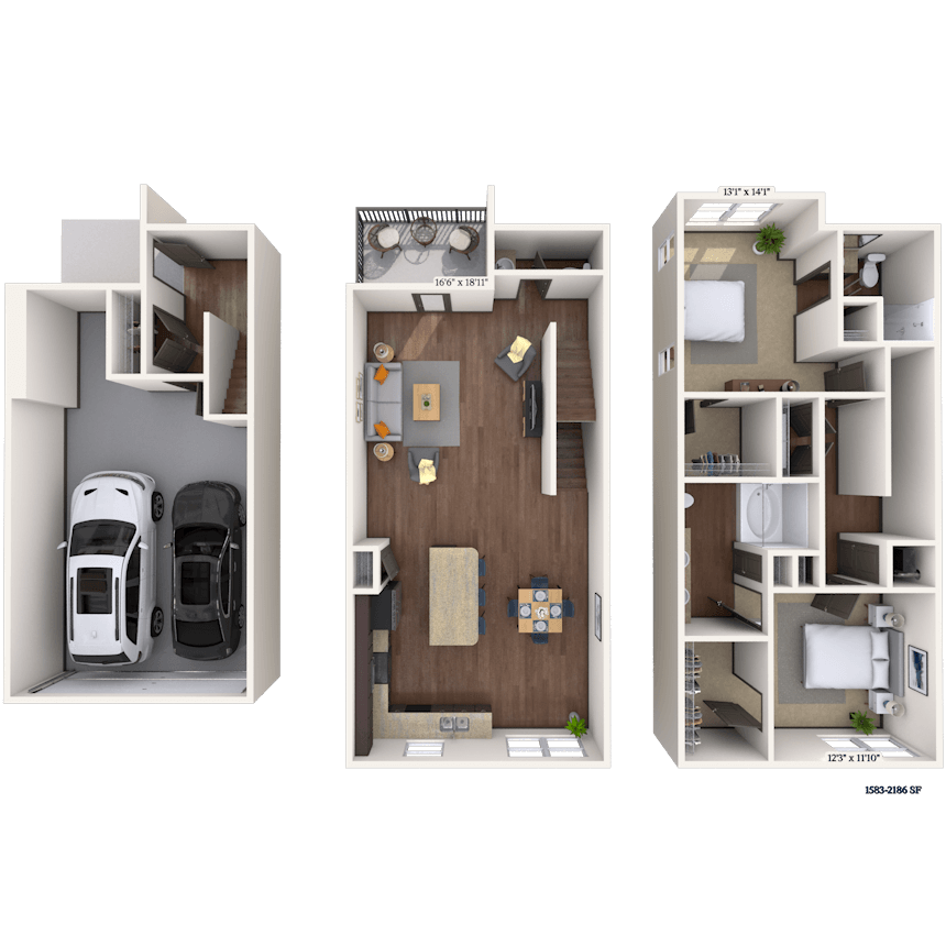 Floorplan image of unit 7104