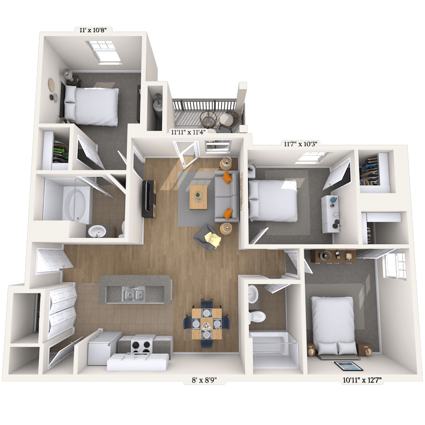 Floorplan image of unit 2828108